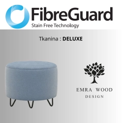 Pufa Okrągłą Kolory Rozmiary Tkanina Deluxe Fi 35 - 40 - 45 - 50 - 55 - 60 - 65 - 70 - 75 - 80 - 85 - 90 - 95 - 100 cm