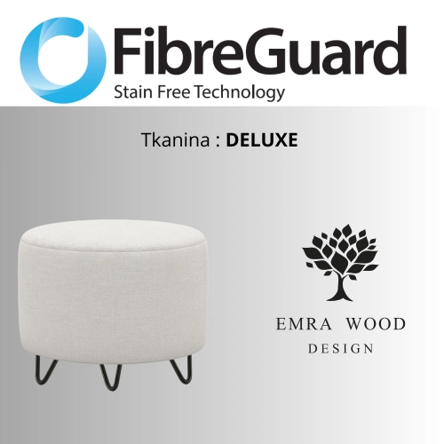 Pufa Okrągłą Kolory Rozmiary Tkanina Deluxe Fi 35 - 40 - 45 - 50 - 55 - 60 - 65 - 70 - 75 - 80 - 85 - 90 - 95 - 100 cm