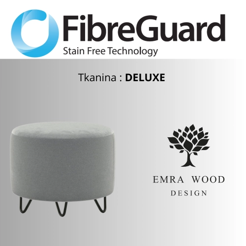 Pufa Okrągłą Kolory Rozmiary Tkanina Deluxe Fi 35 - 40 - 45 - 50 - 55 - 60 - 65 - 70 - 75 - 80 - 85 - 90 - 95 - 100 cm