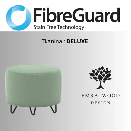 Pufa Okrągłą Kolory Rozmiary Tkanina Deluxe Fi 35 - 40 - 45 - 50 - 55 - 60 - 65 - 70 - 75 - 80 - 85 - 90 - 95 - 100 cm