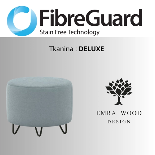 Pufa Okrągłą Kolory Rozmiary Tkanina Deluxe Fi 35 - 40 - 45 - 50 - 55 - 60 - 65 - 70 - 75 - 80 - 85 - 90 - 95 - 100 cm