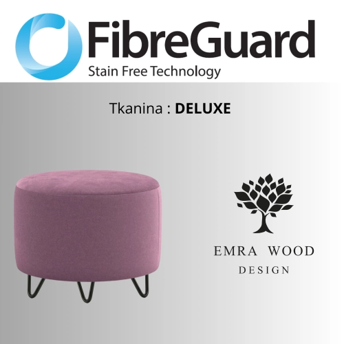 Pufa Okrągłą Kolory Rozmiary Tkanina Deluxe Fi 35 - 40 - 45 - 50 - 55 - 60 - 65 - 70 - 75 - 80 - 85 - 90 - 95 - 100 cm