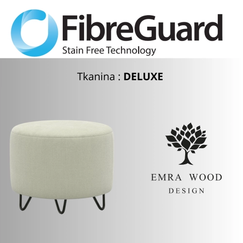 Pufa Okrągłą Kolory Rozmiary Tkanina Deluxe Fi 35 - 40 - 45 - 50 - 55 - 60 - 65 - 70 - 75 - 80 - 85 - 90 - 95 - 100 cm