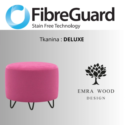 Pufa Okrągłą Kolory Rozmiary Tkanina Deluxe Fi 35 - 40 - 45 - 50 - 55 - 60 - 65 - 70 - 75 - 80 - 85 - 90 - 95 - 100 cm