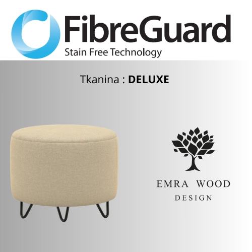 Pufa Okrągłą Kolory Rozmiary Tkanina Deluxe Fi 35 - 40 - 45 - 50 - 55 - 60 - 65 - 70 - 75 - 80 - 85 - 90 - 95 - 100 cm