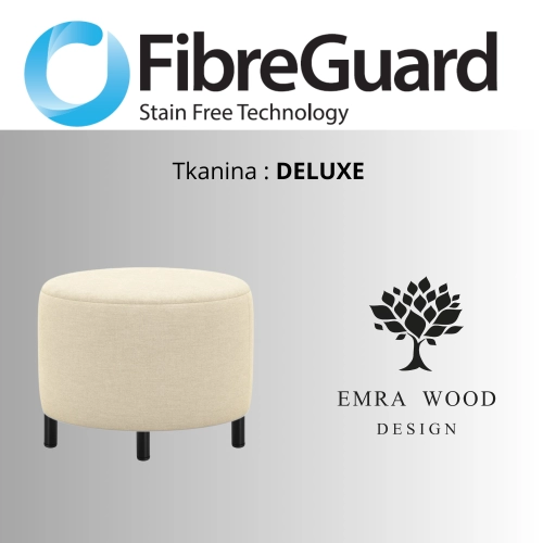 Pufa Okrągłą Kolory Rozmiary Tkanina Deluxe Fi 35 - 40 - 45 - 50 - 55 - 60 - 65 - 70 - 75 - 80 - 85 - 90 - 95 - 100 cm