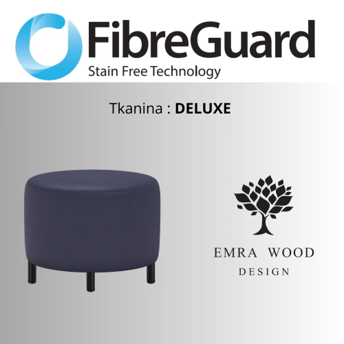 Pufa Okrągłą Kolory Rozmiary Tkanina Deluxe Fi 35 - 40 - 45 - 50 - 55 - 60 - 65 - 70 - 75 - 80 - 85 - 90 - 95 - 100 cm