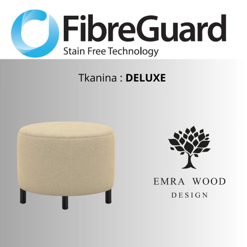 Pufa Okrągłą Kolory Rozmiary Tkanina Deluxe Fi 35 - 40 - 45 - 50 - 55 - 60 - 65 - 70 - 75 - 80 - 85 - 90 - 95 - 100 cm