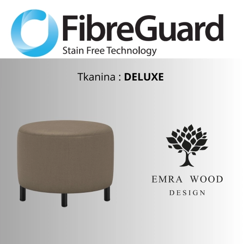 Pufa Okrągłą Kolory Rozmiary Tkanina Deluxe Fi 35 - 40 - 45 - 50 - 55 - 60 - 65 - 70 - 75 - 80 - 85 - 90 - 95 - 100 cm