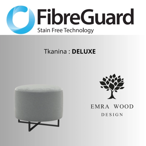 Pufa Okrągłą Kolory Rozmiary Tkanina Deluxe Fi 35 - 40 - 45 - 50 - 55 - 60 - 65 - 70 - 75 - 80 - 85 - 90 - 95 - 100 cm