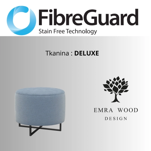 Pufa Okrągłą Kolory Rozmiary Tkanina Deluxe Fi 35 - 40 - 45 - 50 - 55 - 60 - 65 - 70 - 75 - 80 - 85 - 90 - 95 - 100 cm