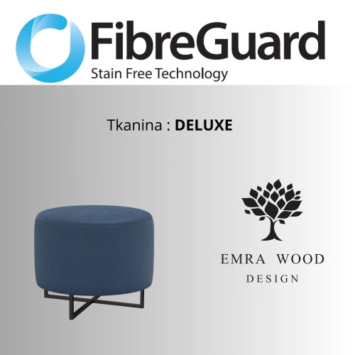 Pufa Okrągłą Kolory Rozmiary Tkanina Deluxe Fi 35 - 40 - 45 - 50 - 55 - 60 - 65 - 70 - 75 - 80 - 85 - 90 - 95 - 100 cm