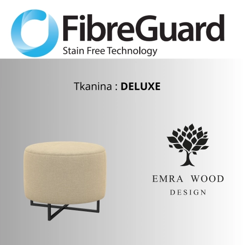 Pufa Okrągłą Kolory Rozmiary Tkanina Deluxe Fi 35 - 40 - 45 - 50 - 55 - 60 - 65 - 70 - 75 - 80 - 85 - 90 - 95 - 100 cm