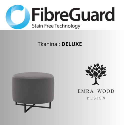 Pufa Okrągłą Kolory Rozmiary Tkanina Deluxe Fi 35 - 40 - 45 - 50 - 55 - 60 - 65 - 70 - 75 - 80 - 85 - 90 - 95 - 100 cm