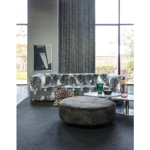 Pufa MONTE – Luksusowa Okrągła Pufa Welurowa do Salonu i Strefy Lounge