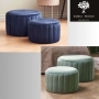 Pufa AMOR Velvet – Designerska Okrągła Pufa Welurowa