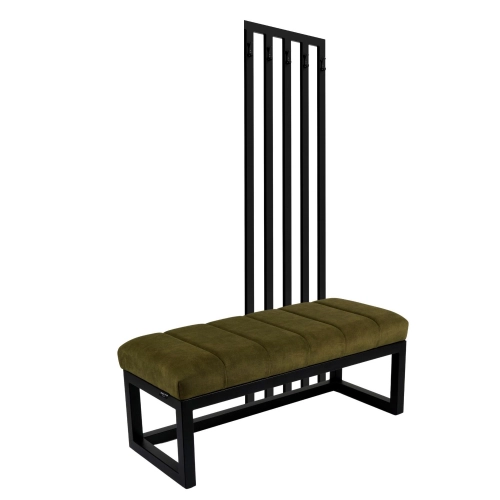 Ławka Tapicerowana Hold Me 15 z Wieszakiem - Styl Industrialny Model: LGM-413