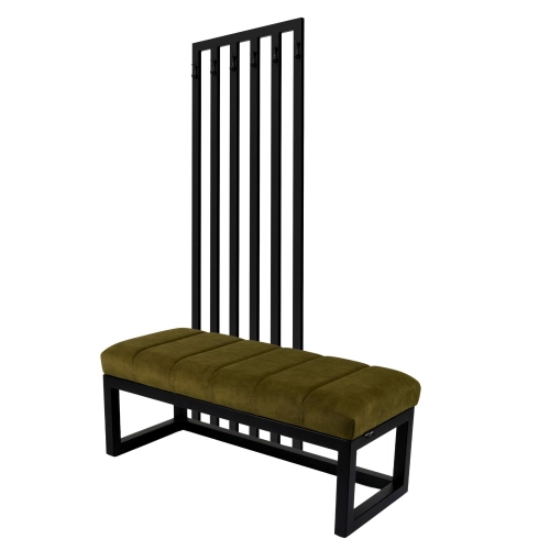 Ławka Tapicerowana Hold Me 15 z Wieszakiem - Styl Industrialny Model: LGM-413