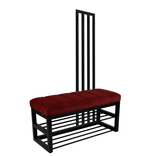 Ławka Tapicerowana Hold Me 31 z Wieszakiem - Styl Industrialny Model: LGM-414