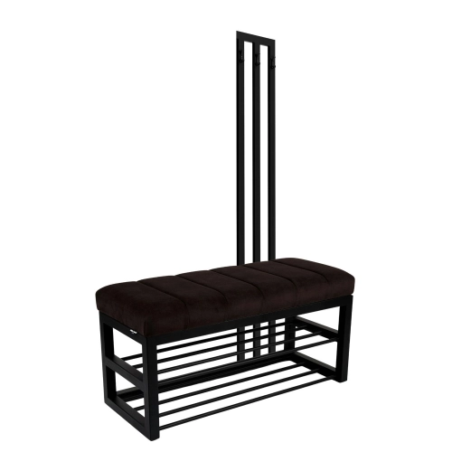 Ławka Tapicerowana Hold Me 06 z Wieszakiem - Styl Industrialny Model: LGM-414