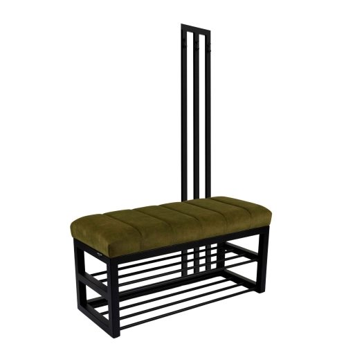 Ławka Tapicerowana Hold Me 15 z Wieszakiem - Styl Industrialny Model: LGM-414