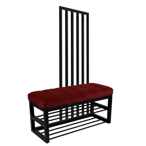 Ławka Tapicerowana Hold Me 31 z Wieszakiem - Styl Industrialny Model: LGM-414