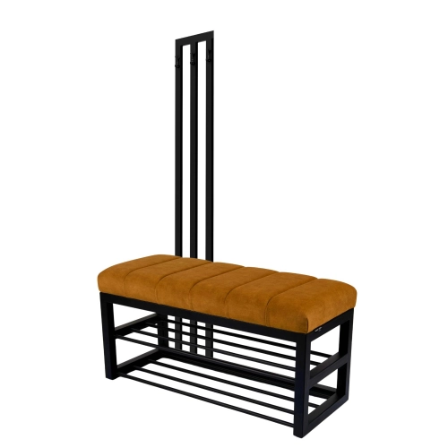 Ławka Tapicerowana Hold Me 09 z Wieszakiem - Styl Industrialny Model: LGM-414