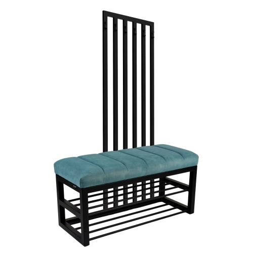 Ławka Tapicerowana Hold Me 19 z Wieszakiem - Styl Industrialny Model: LGM-414