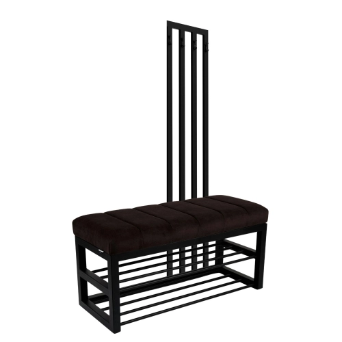 Ławka Tapicerowana Hold Me 06 z Wieszakiem - Styl Industrialny Model: LGM-414