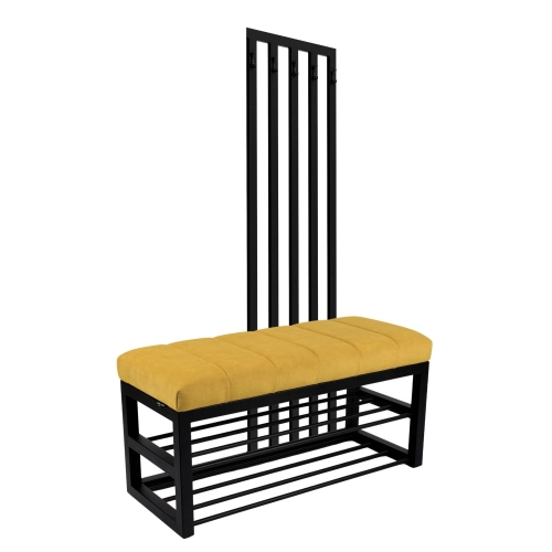 Ławka Tapicerowana Hold Me 12 z Wieszakiem - Styl Industrialny Model: LGM-414