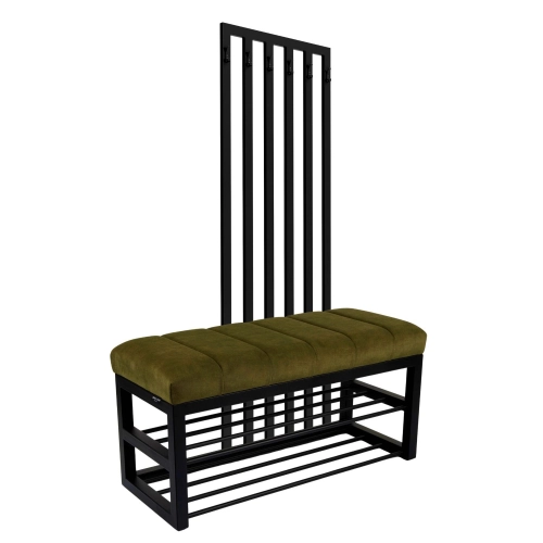 Ławka Tapicerowana Hold Me 15 z Wieszakiem - Styl Industrialny Model: LGM-414