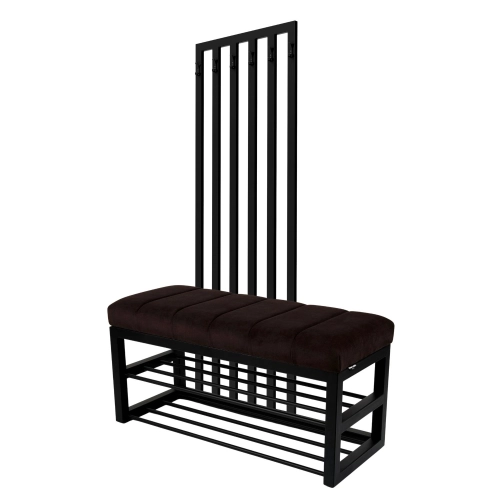 Ławka Tapicerowana Hold Me 06 z Wieszakiem - Styl Industrialny Model: LGM-414