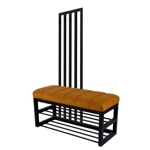 Ławka Tapicerowana Hold Me 09 z Wieszakiem - Styl Industrialny Model: LGM-414