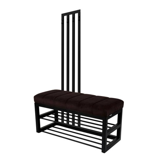 Ławka Tapicerowana Hold Me 06 z Wieszakiem - Styl Industrialny Model: LGM-414