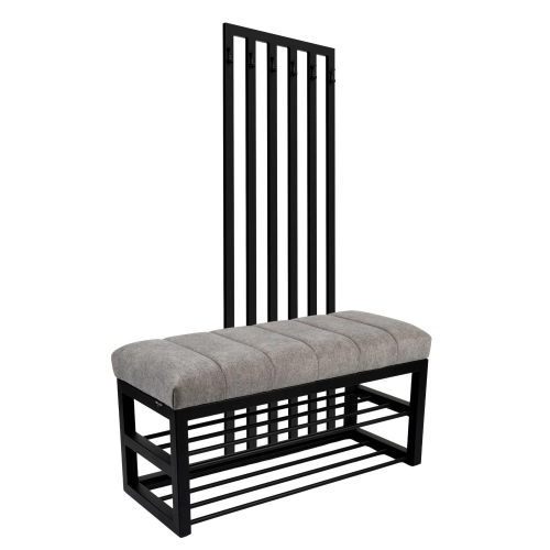 Ławka Tapicerowana Strong 14 z Wieszakiem - Styl Industrialny Model: LGM-414