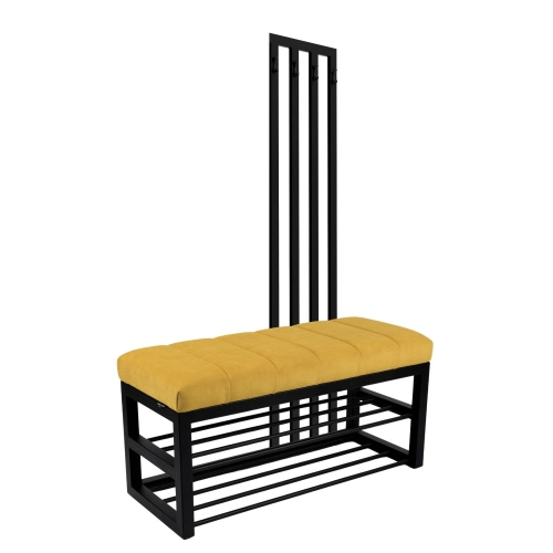 Ławka Tapicerowana Hold Me 12 z Wieszakiem - Styl Industrialny Model: LGM-414