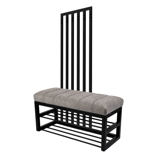 Ławka Tapicerowana Strong 14 z Wieszakiem - Styl Industrialny Model: LGM-414