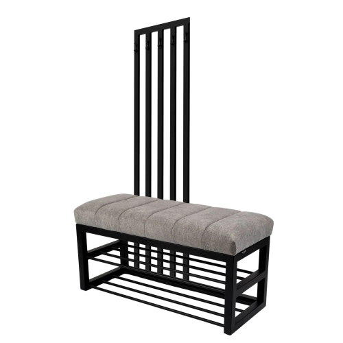 Ławka Tapicerowana Strong 14 z Wieszakiem - Styl Industrialny Model: LGM-414