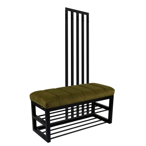 Ławka Tapicerowana Hold Me 15 z Wieszakiem - Styl Industrialny Model: LGM-414