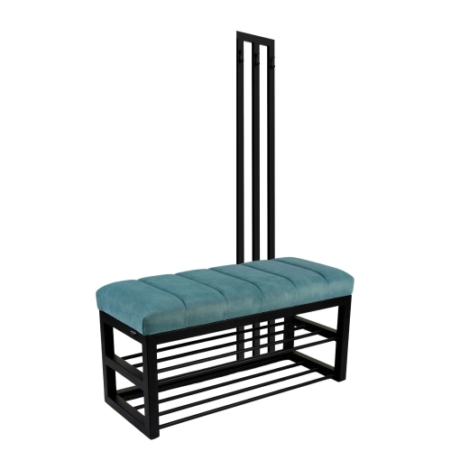 Ławka Tapicerowana Hold Me 19 z Wieszakiem - Styl Industrialny Model: LGM-414