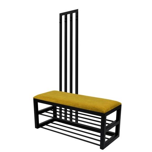 Ławka Tapicerowana Strong 07 z Wieszakiem - Styl Industrialny Model: LGM-415