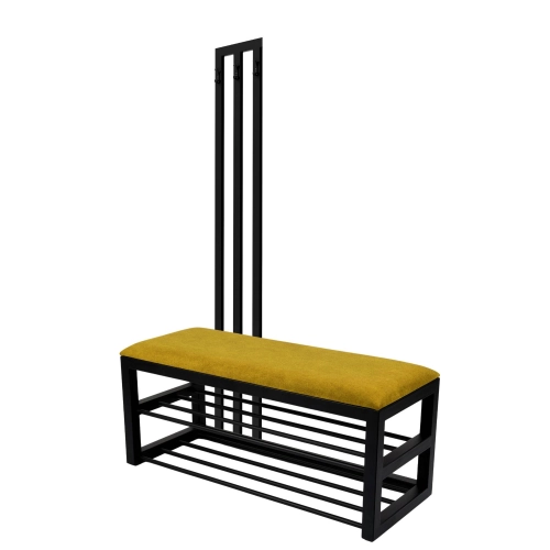 Ławka Tapicerowana Strong 07 z Wieszakiem - Styl Industrialny Model: LGM-415