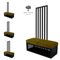 Ławka Tapicerowana Hold Me 15 z Wieszakiem