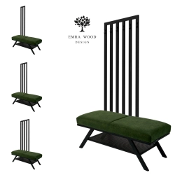 Ławka Tapicerowana Strong 09 z Wieszakiem - Styl Industrialny Model: LGM-550