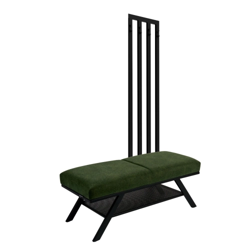 Ławka Tapicerowana Strong 09 z Wieszakiem - Styl Industrialny Model: LGM-550