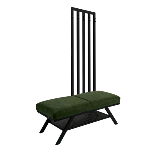 Ławka Tapicerowana Strong 09 z Wieszakiem - Styl Industrialny Model: LGM-550