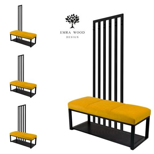 Ławka Tapicerowana Hold Me 12 z Wieszakiem