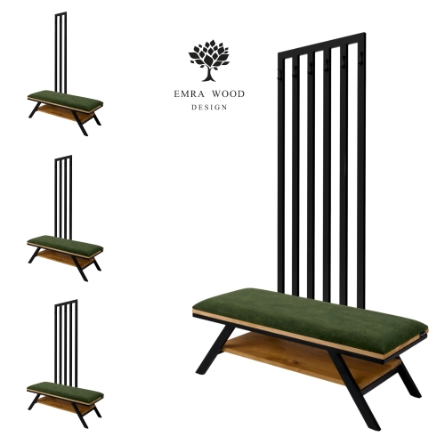 Ławka Tapicerowana Strong 09 z Wieszakiem