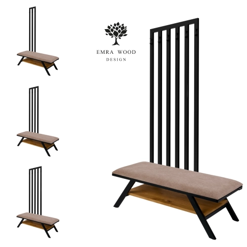 Ławka Tapicerowana Strong 04 z Wieszakiem