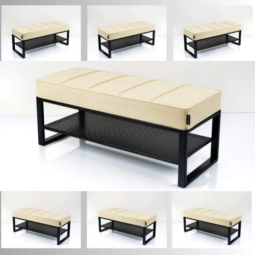 Ławka Tapicerowana Industrialna Hamilton 2802 LGM-434 Rozmiary od 45 cm do 200 cm